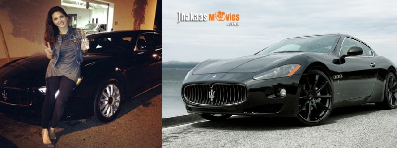 Sunny Leone's Black Maserati