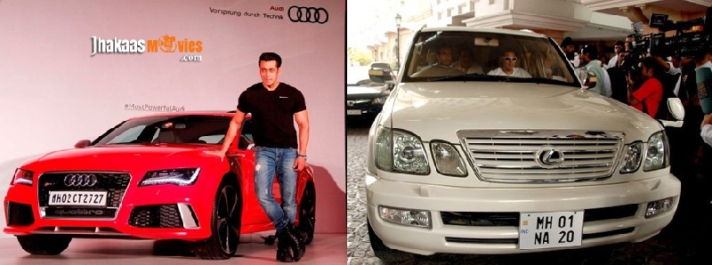 Salman with his Audi RS7 and Toyota Land Cruiser