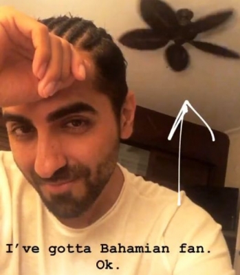 Ayushmann also shared a video of him sporting braids.
