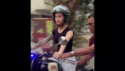 Actress Elli AvrRam had to learn how to ride a bike for her role in 
