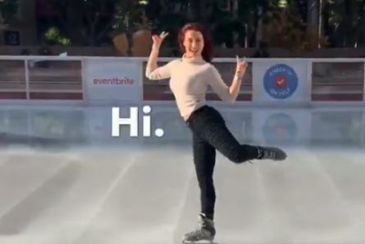Actress Elli AvrRam shared a video of herself dancing on ice and said that a movie can be made on figure skating in India. Elli on Wednesday took to Twitter to share a video of herself dancing on ice.