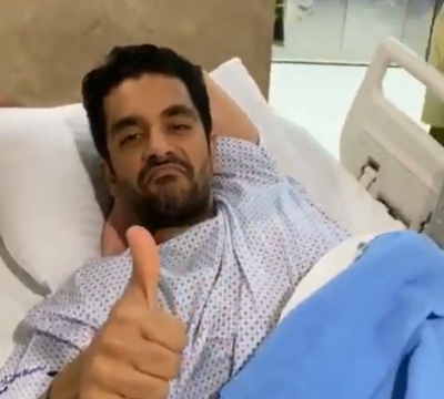Actor Angad Bedi, who got injured while shooting for an action sequence for his upcoming web show 