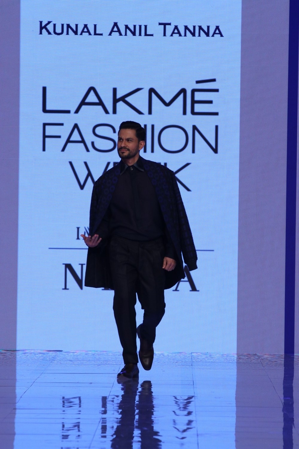 Mumbai: Actor Kunal Khemu walks the ramp showcasing the creation of fashion designer Kunal Anil Tanna at the Lakme Fashion Week Summer/Resort 2020 grand finale, in Mumbai on Feb 16, 2020. (Photo: IANS)