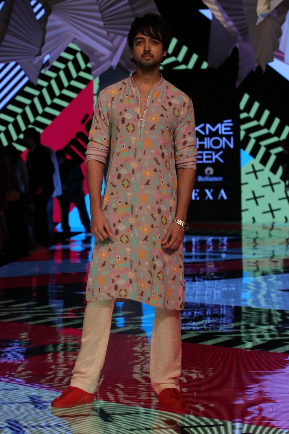 Mumbai: Actor Priyank Sharma walks the ramp on Day 5 of the Lakme Fashion Week Summer/Resort 2020, in Mumbai on Feb 15, 2020. (Photo: IANS)