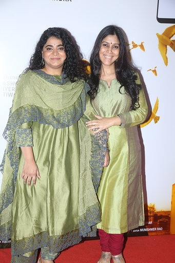 Mumbai: Director Ashwiny Iyer Tiwari and actress Sakshi Tanwar at the screening of their upcoming short film "Ghar Ki Murgi" in Mumbai on March 4, 2020. (Photo: IANS)