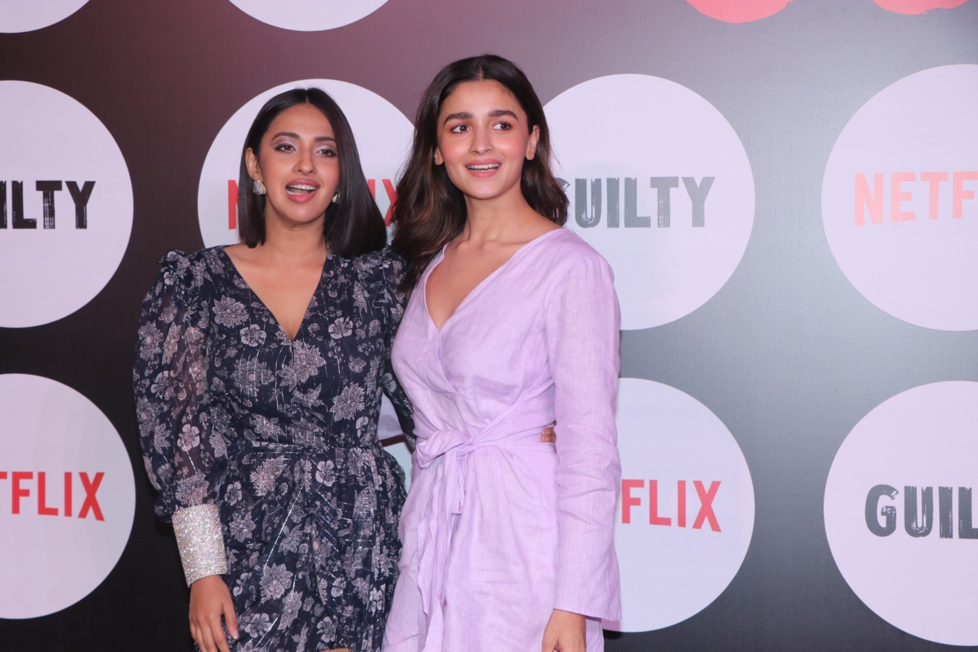 Mumbai: Actors Akansha Ranjan and Alia Bhatt at the screening of the upcoming web film "Guilty" in Mumbai on March 4, 2020. (Photo: IANS)