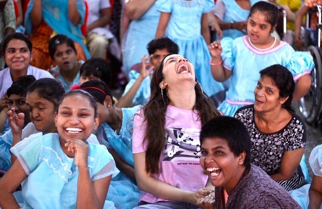 Actress Shraddha Kapoor turned 33 on Tuesday, and she had a mostly busy birthday. Shraddha started her day with a visit to an NGO to spend some time with special kids and senior citizens. She cut the cake with the kids in the morning. Then it was time to be surprised by her "Baaghi 3" co-star Tiger Shroff and the film's production team, who had arranged a grand surprise for her.