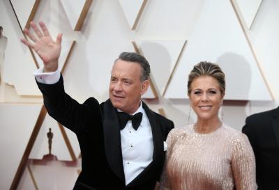 Tom Hanks, wife Rita Wilson test positive for COVID-19 (Ld)