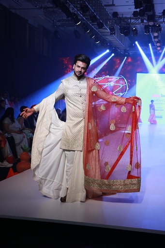 Mumbai: Actor Vishal Aditya Singh showcases the creation of fashion designer Rohit Verma at the Bombay Times Fashion Week in Mumbai on March 13, 2020. (Photo: IANS)