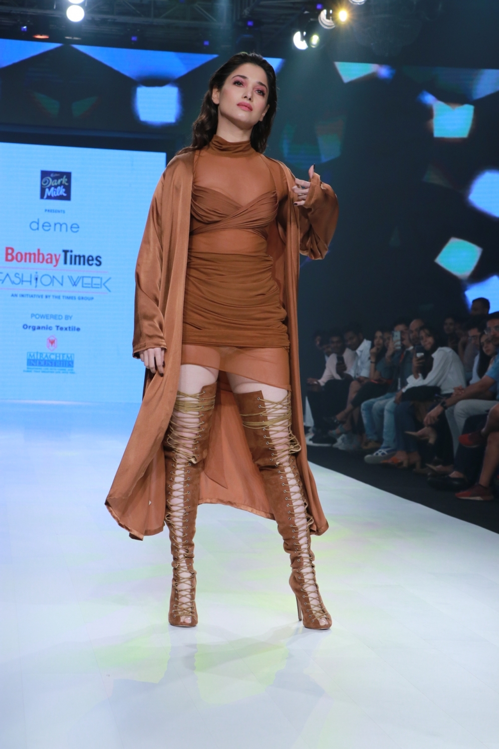 Mumbai: Actress Tamannaah Bhatia walks the ramp on Day 2 of the Bombay Times Fashion Week 2020, in Mumbai on March 14, 2020. (Photo: IANS)