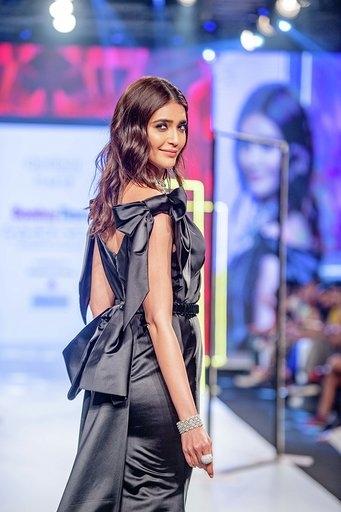 Mumbai: Actress Karishma Tanna walks the ramp on Day 2 of the Bombay Times Fashion Week 2020, in Mumbai on March 14, 2020. (Photo: IANS)