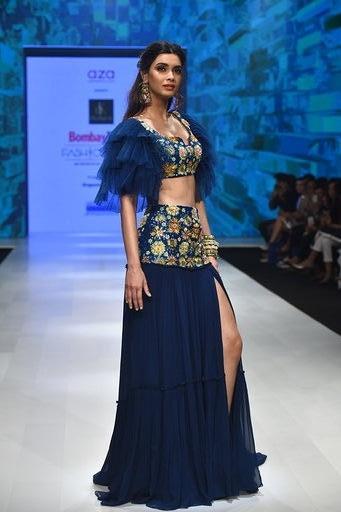 Mumbai: Actress Diana Penty walks the ramp for fashion label Aza on Day 3 of the Bombay Times Fashion Week, in Mumbai on March 15, 2020. (Photo: IANS)