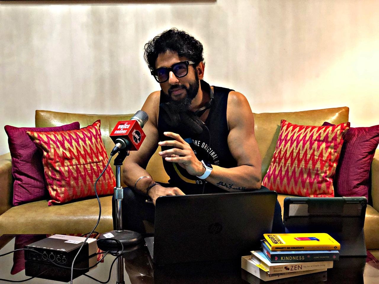 Love guru RJ Rahul Makin working through a laptop and a remote access that has been given to him. As the entire nation works from home in the time of COVID-19 pandemic, the radio jockeys too are staying in but keeping their job of entertaining their listeners first and working round the clock for content.