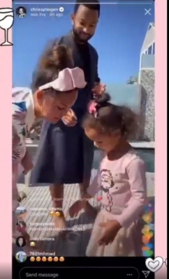 Singer John Legend along with his model wife Chrissy Teigen hosted an adorable wedding for daughter Luna