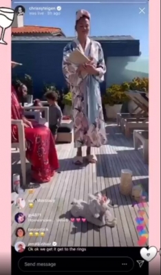 Singer John Legend along with his model wife Chrissy Teigen hosted an adorable wedding for daughter Luna