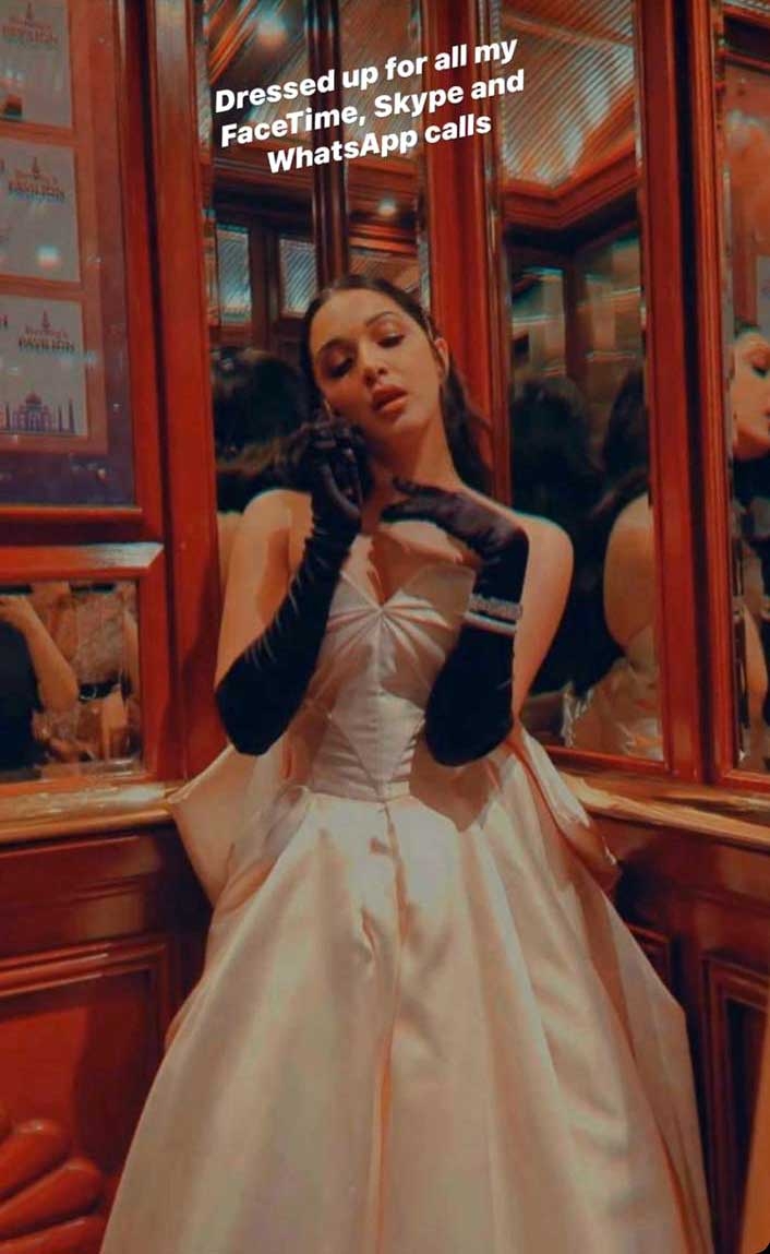 Kiara Advani shows how she dresses up for calls amid lockdown.