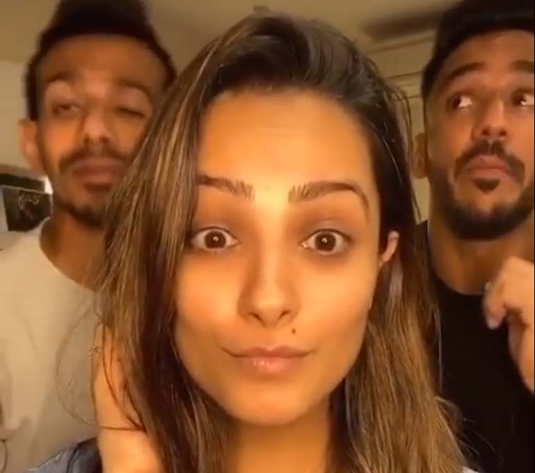 Yuzvendra Chahal sends b'day wishes to TV star Anita Hassanandani.