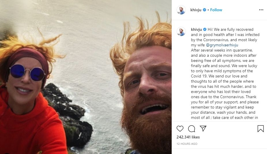 'Game Of Thrones' actor survives the COVID-19 battle.