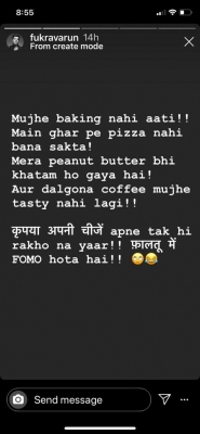 Varun Sharma on little joys of life.