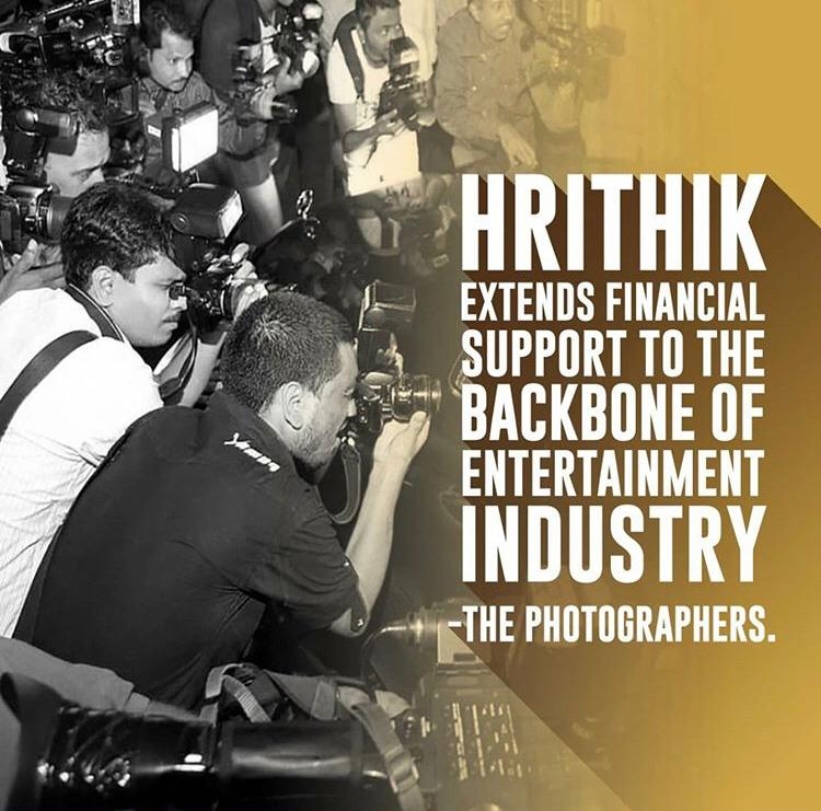 Hrithik Roshan comes out in support of paparazzi during lockdown; Photographers thank him!