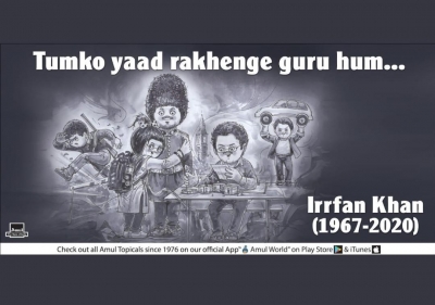 Rishi Kapoor, Irrfan Khan now have Amul ad tributes.