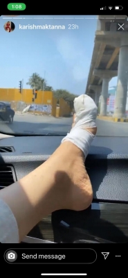 Karishma Tanna has a toe nail surgery amid lockdown.