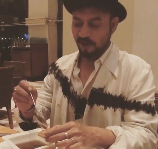 Irrfan Khan enjoys pani puri in throwback video posted by son.