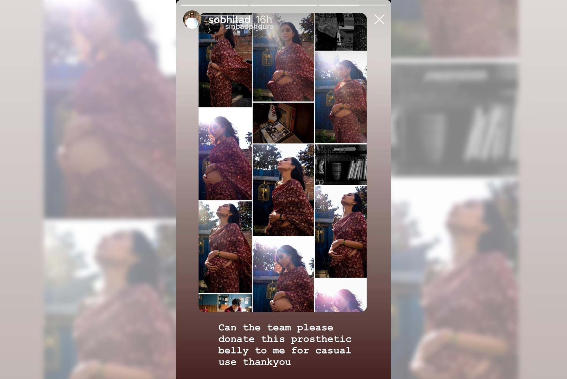 Sobhita Dhulipala wants 'prosthetic belly' for 'casual use'.