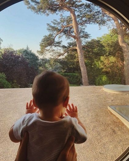 Amy Jackson's 'little bunny' turns 8-months-old.