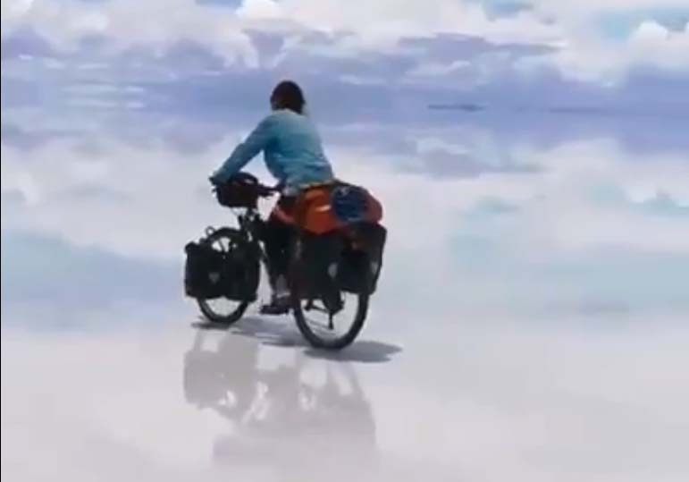 Guess where Big B wants to go on his bicycle!.