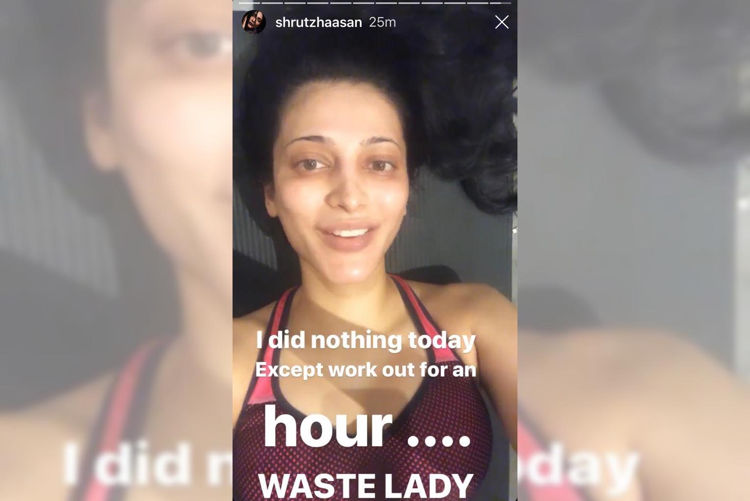 Shruti Haasan calls herself 'waste lady'.