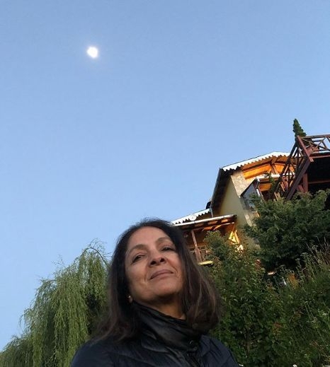 Neena Gupta's new selfie is all about home and the moon.