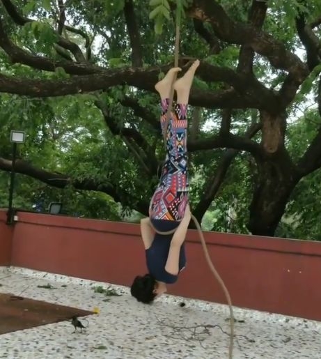 Adah Sharma's rope trick to bust sleeplessness.