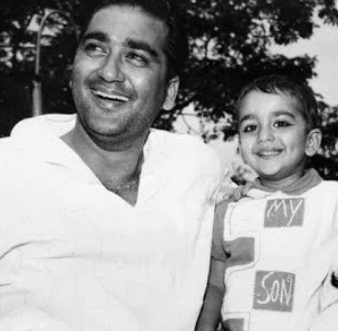 Sanjay shares childhood pic on dad Sunil Dutt's 91st birth anniversary.