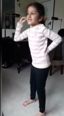 Namrata Shirodkar posts video of daughter Sitara dancing.