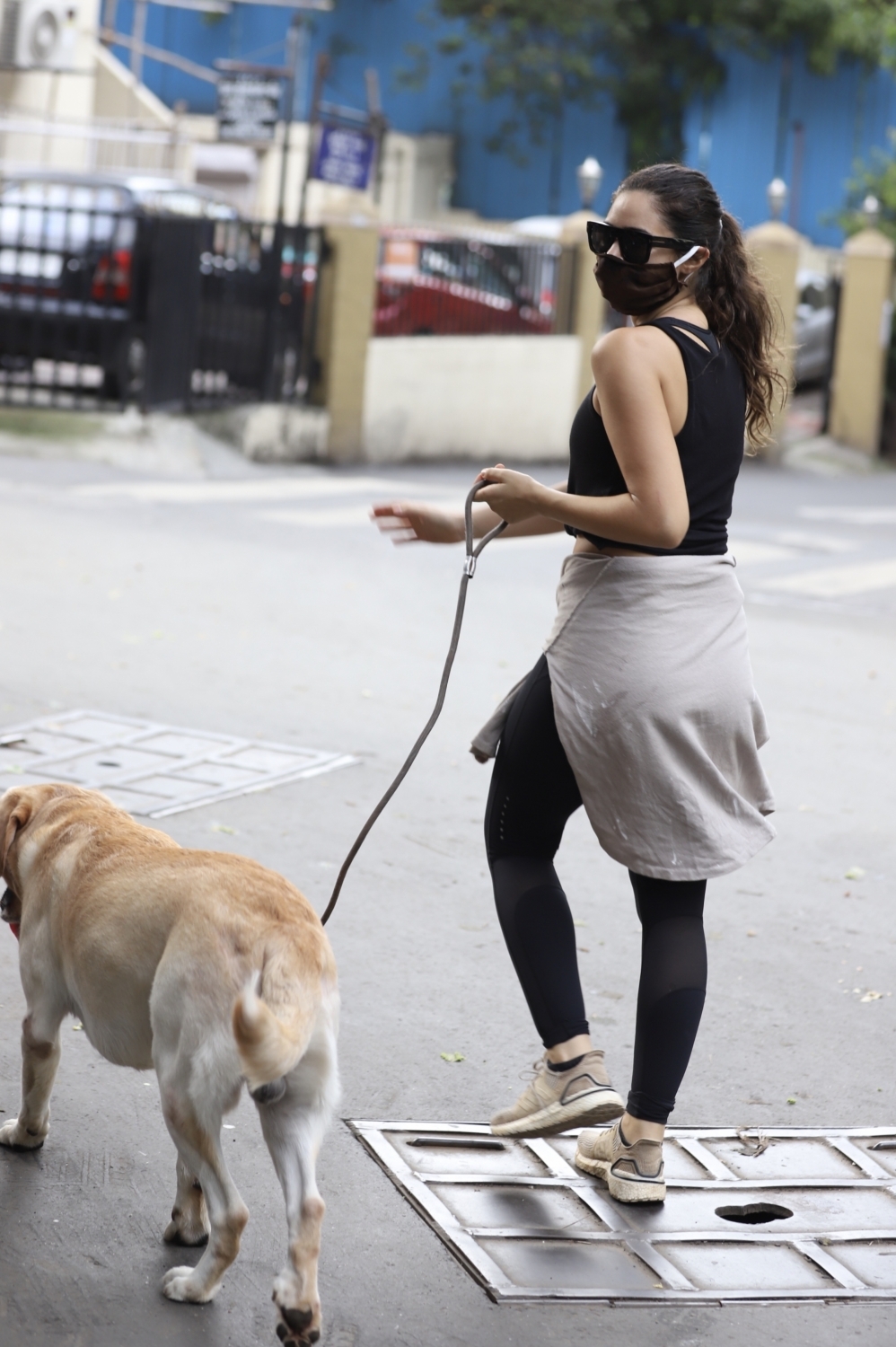 Mumbai: Actress Gabriella Demetriades seen at Bandra in Mumbai on June 20, 2020. (Photo: IANS)
