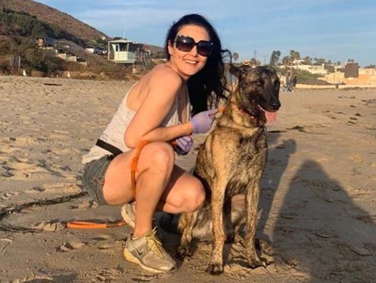 Preity Zinta hits the beach after 104 days with pet pup.