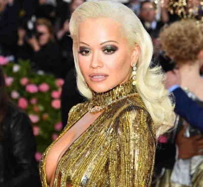 Rita Ora using LED therapy for skincare