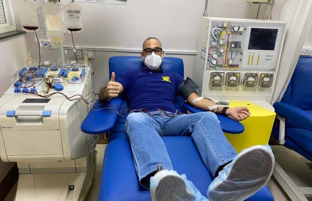 Riddhima Kapoor applauds husband for donating plasma during Covid-19 pandemic.