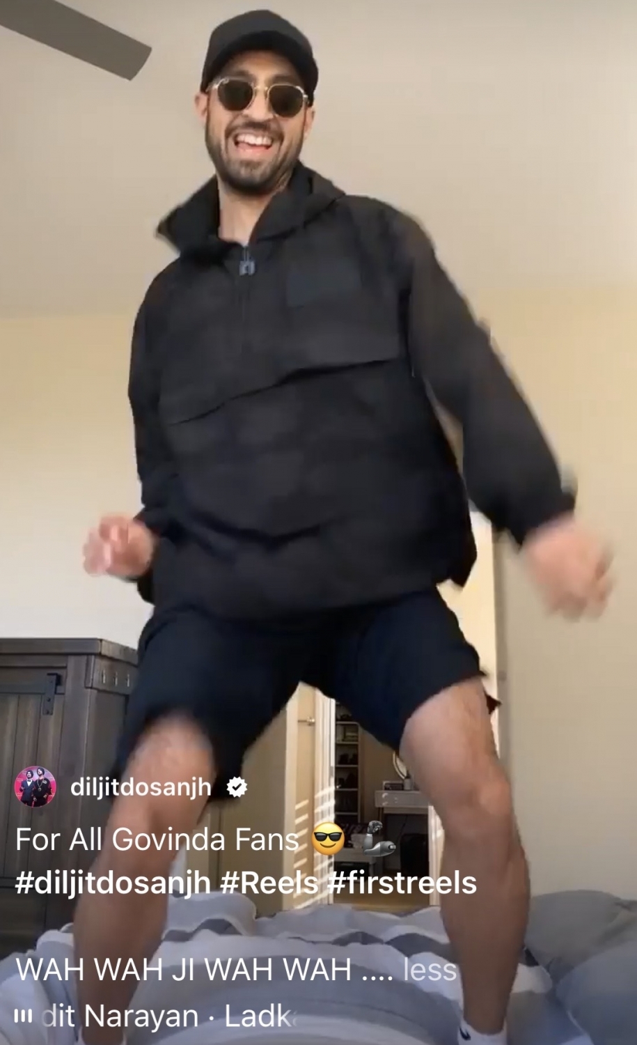 Diljit Dosanjh channels his inner Govinda in latest dance video.