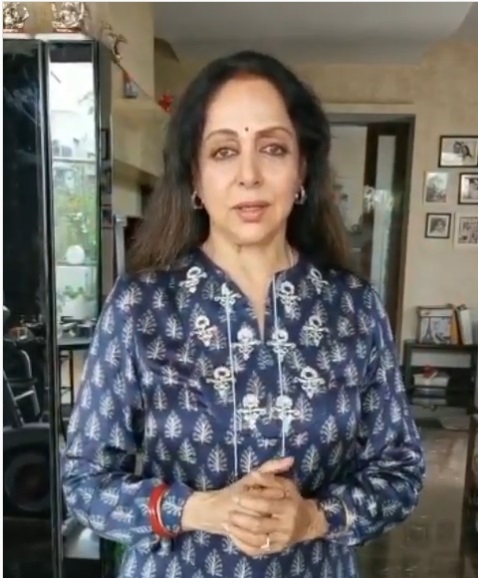 Hema Malini quashes rumours of ill health in video post.