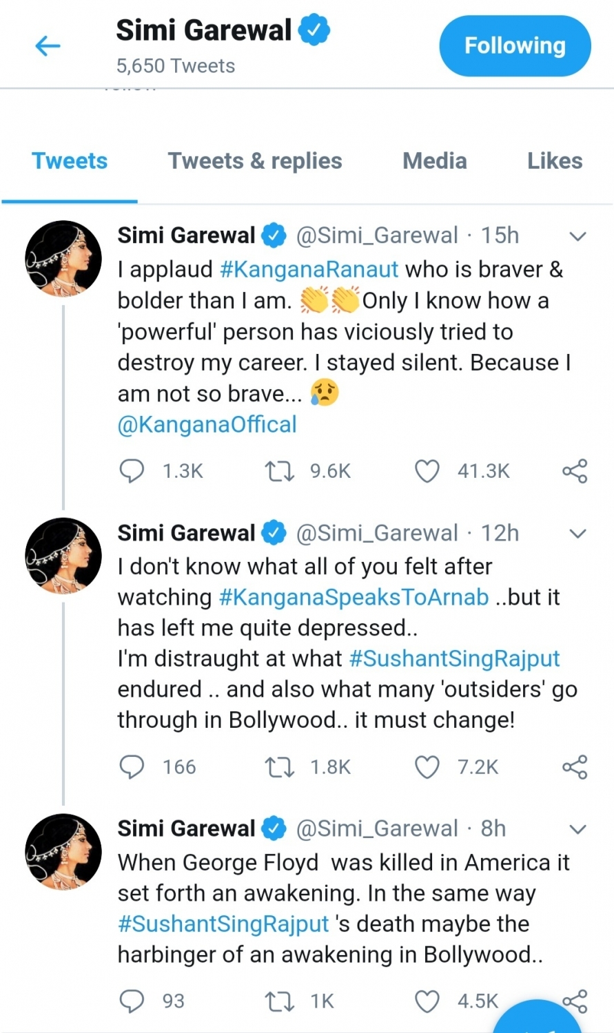 Simi Garewal: A 'powerful' person has viciously tried to destroy my career.