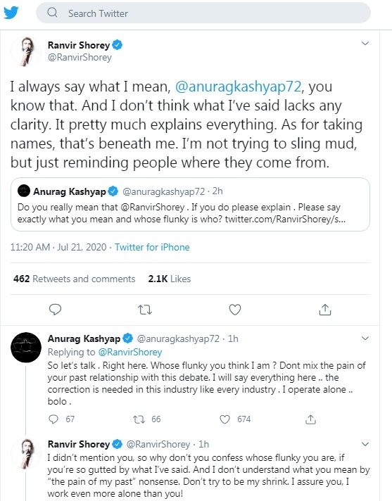 Ranvir Shorey, Anurag Kashyap, Twitter. (Photo: Sugandha Rawal)