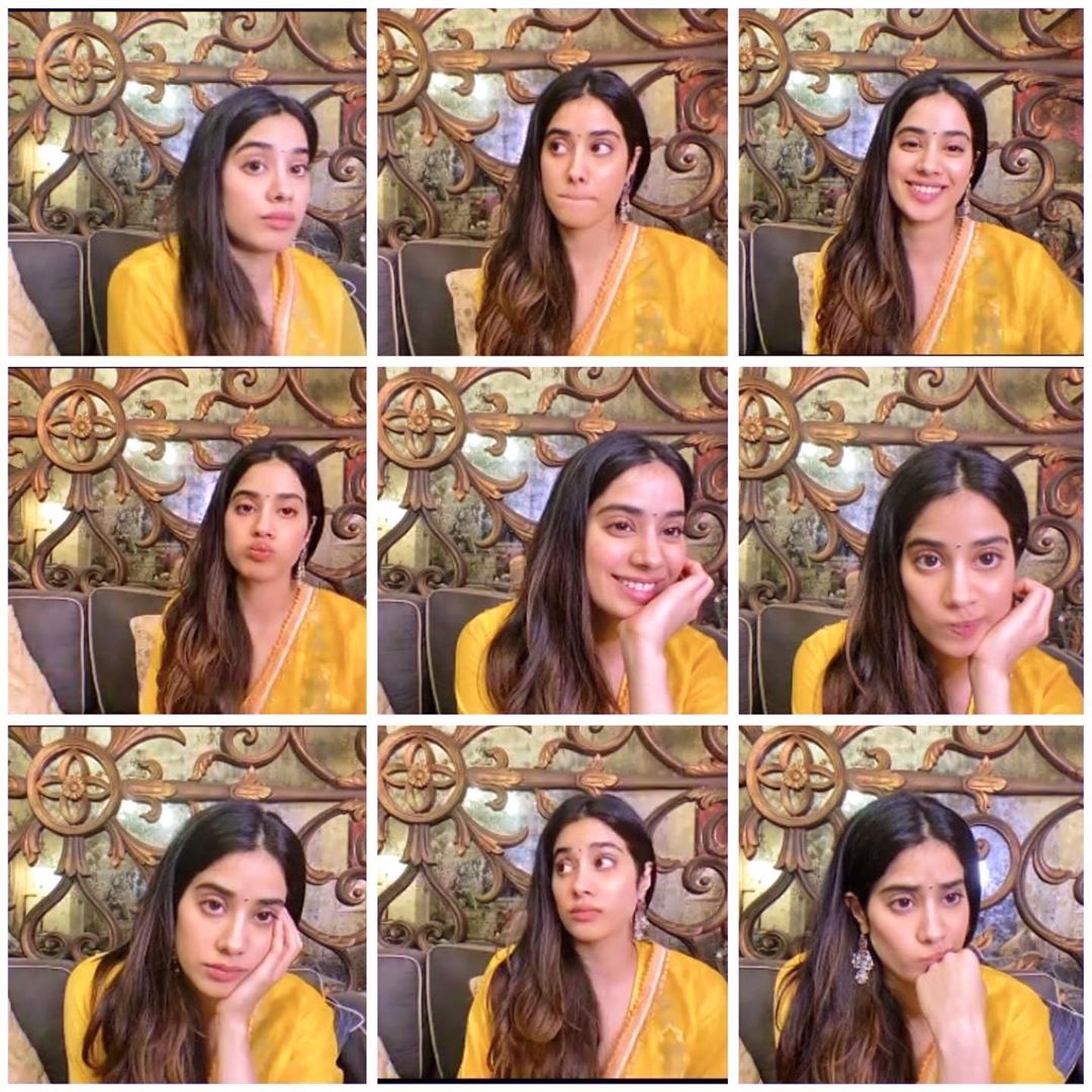 Janhvi shares her many moods of digital promotion.