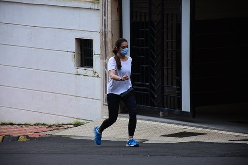 Mumbai: Actor Sohail Khan's wife Seema Sachdev Khan seen at Bandra in Mumbai on Sep 1, 2020. (Photo: IANS)