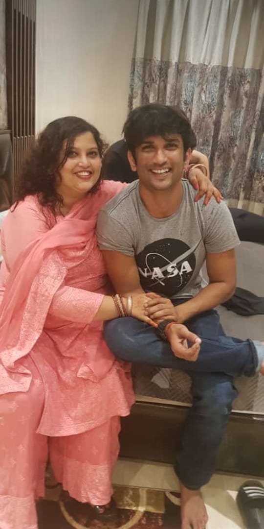 Sushant's sister-in-law rejects Rhea's claims that actor had strained ties with family.