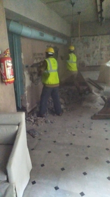 Mumbai: The BrihanMumbai Municipal Corporation (BMC) carries out demolition of unauthorised modifications/extensions at the Bandra office of Bollywood actress Kangana Ranaut in Mumbai on Sep 9, 2020. (Photo: IANS)