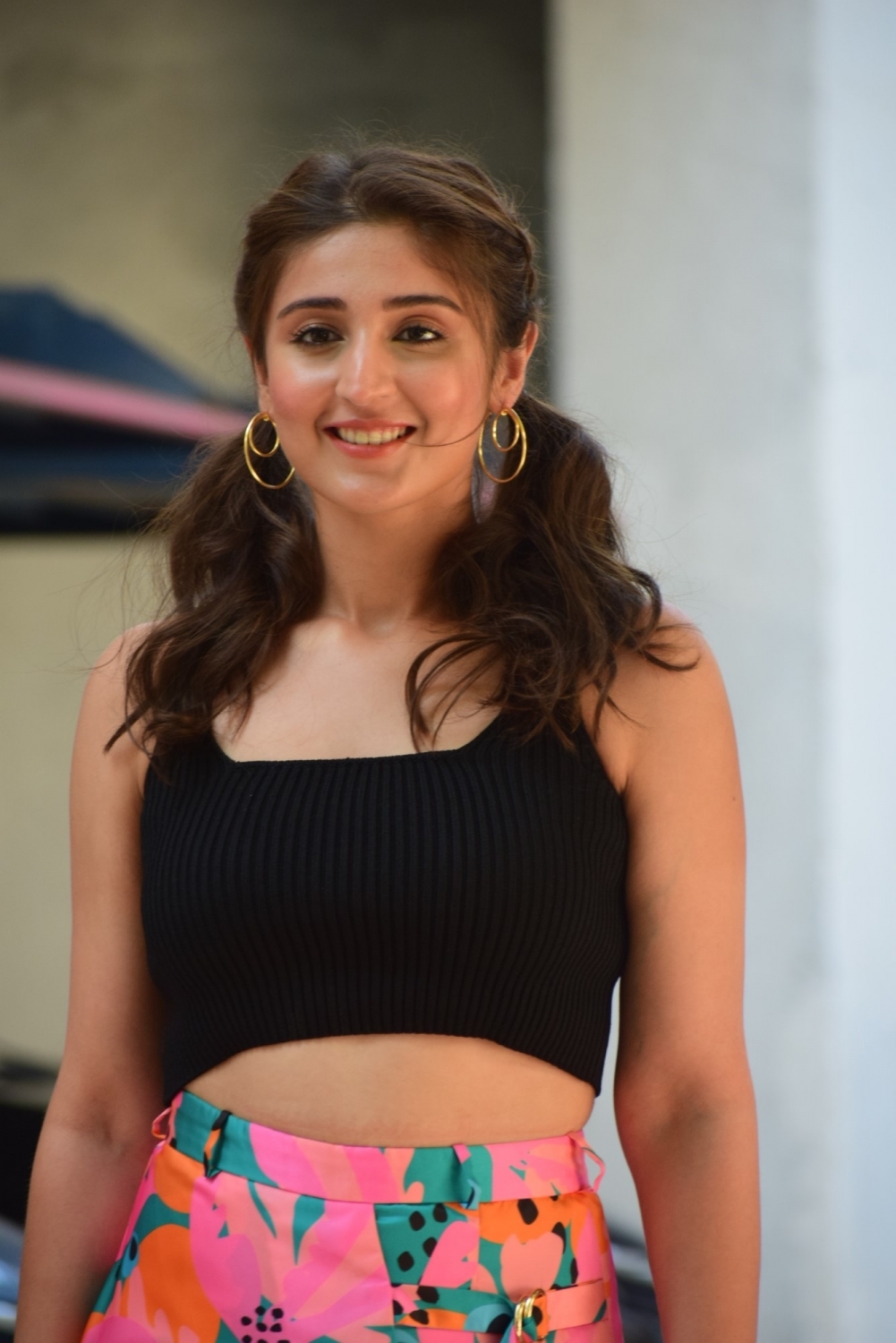 Mumbai: Singer Dhvani Bhanushali seen at the office of T-Series at Mumbai's Andheri on Oct 5, 2020. (Photo: IANS)