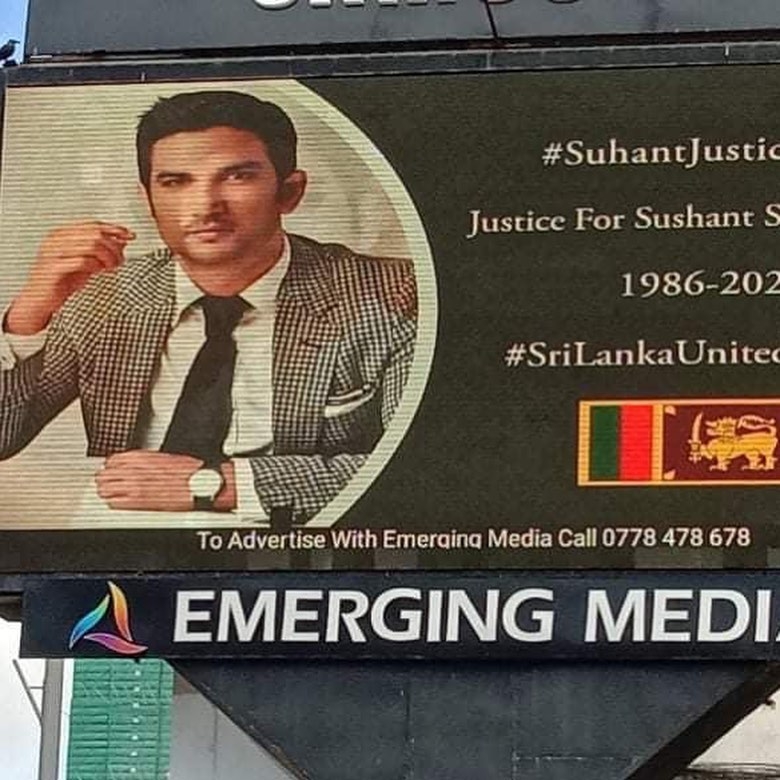 'Justice for Sushant Singh Rajput' billboards set up in Sri Lanka