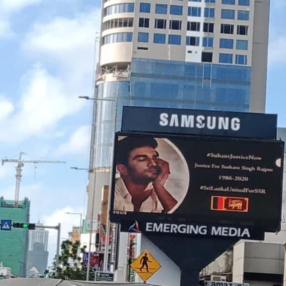 'Justice for Sushant Singh Rajput' billboards set up in Sri Lanka